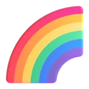 A soft rainbow arc